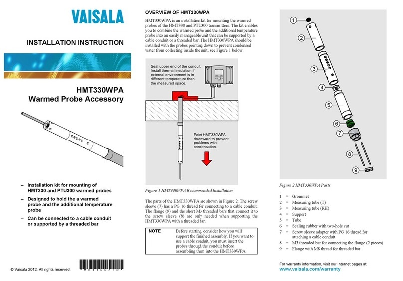 Vaisala HMT330WPA User manual