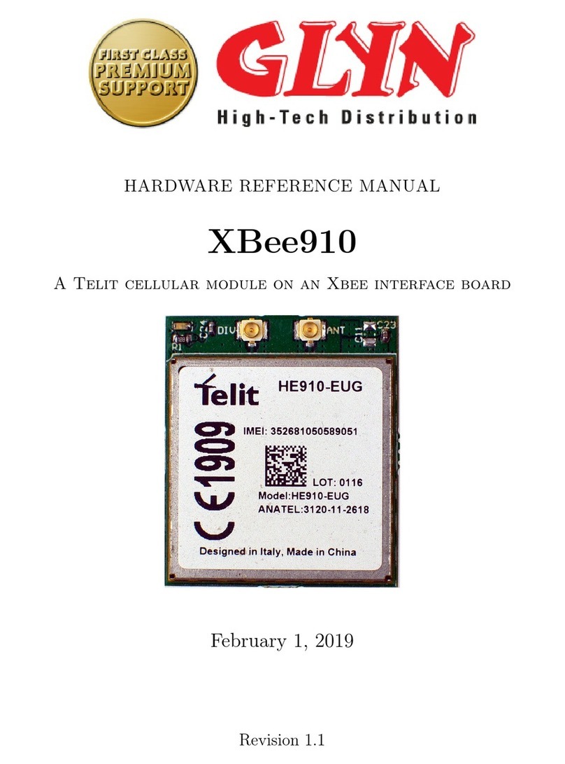 Glyn XBee910 Hardware reference manual