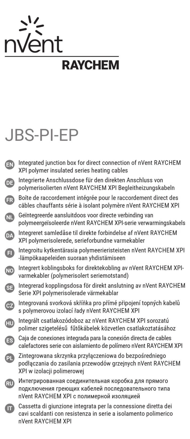 nvent JBS-PI-EP manual