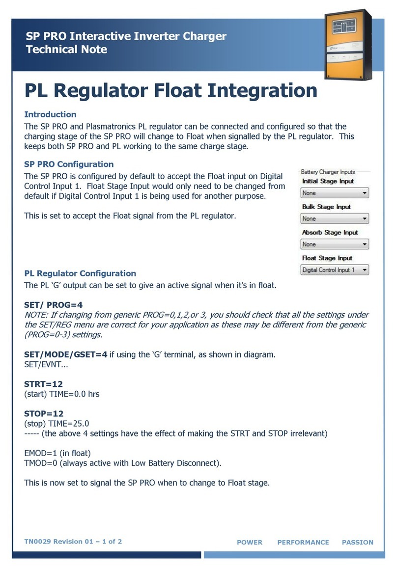 Selectronic SP PRO Technical notes