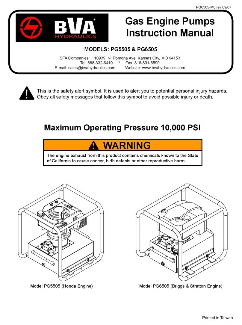BVA PG5505 instruction manual
