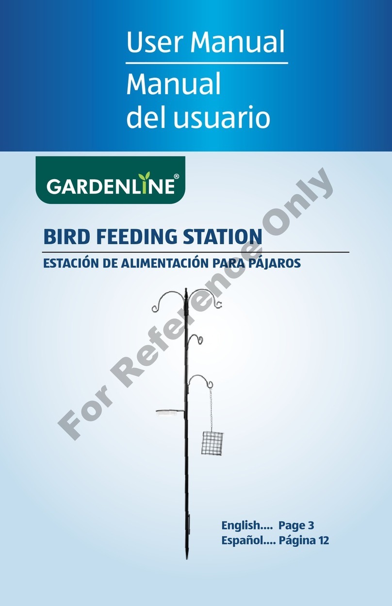 Gardenline BIRD FEEDING STATION user manual