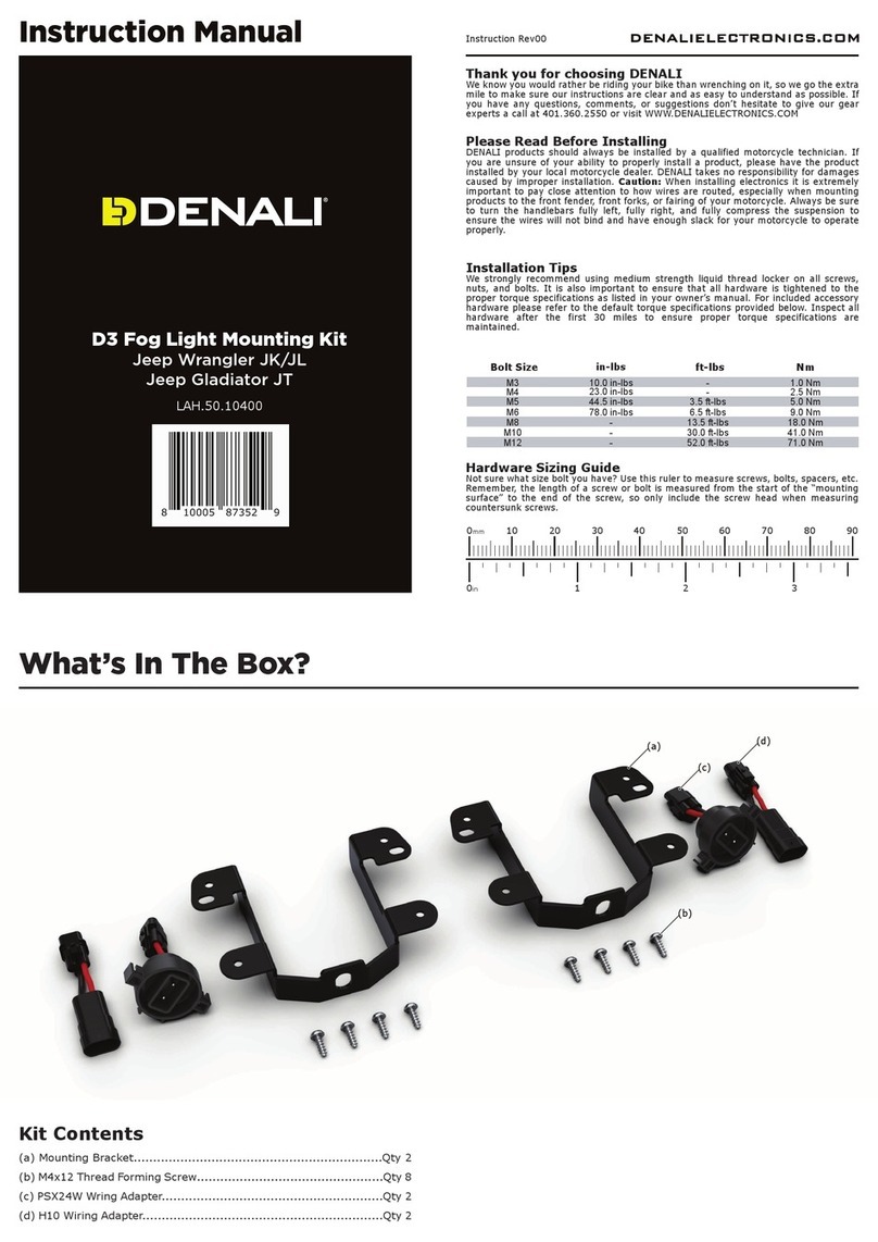 Denali D3 instruction manual
