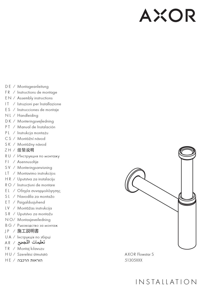 Axor Flowstar S 51305 Series User manual Axor Flowstar S 51305 Series User manual