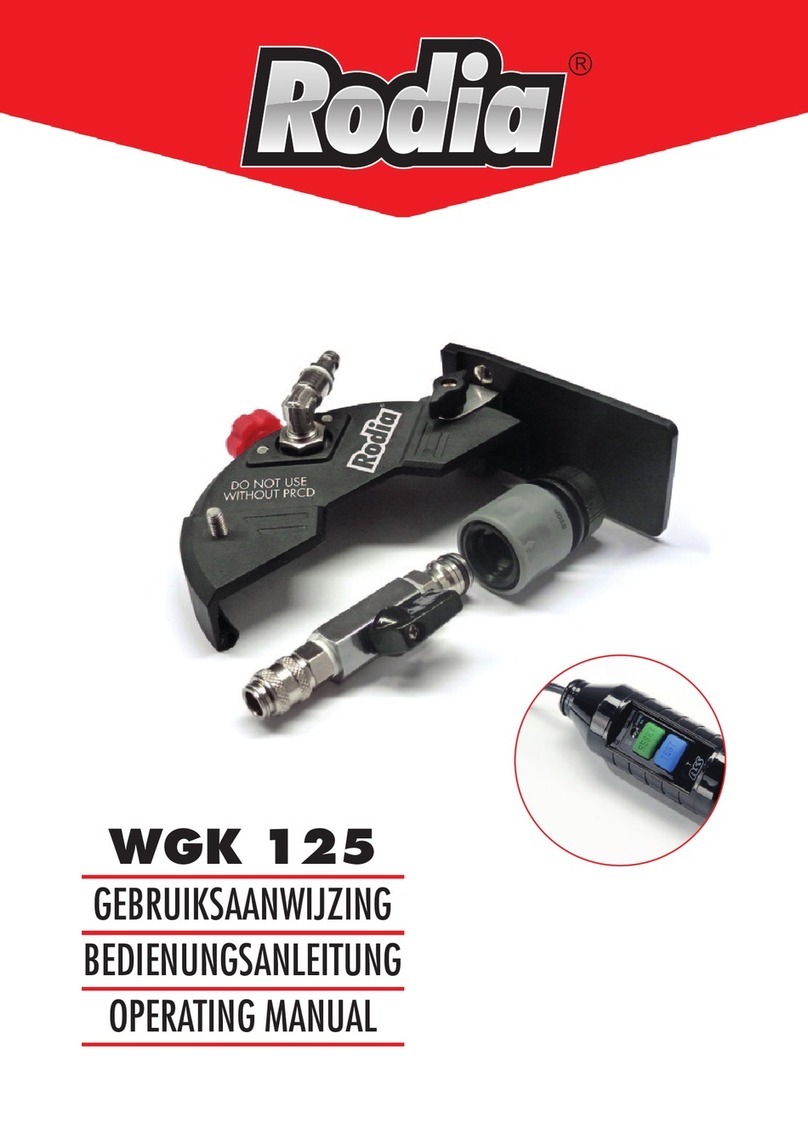 Rodia WGK 125 User manual