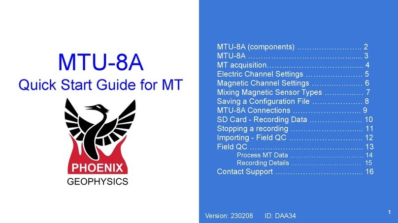 Phoenix Geophysics MTU-8A quick start guide