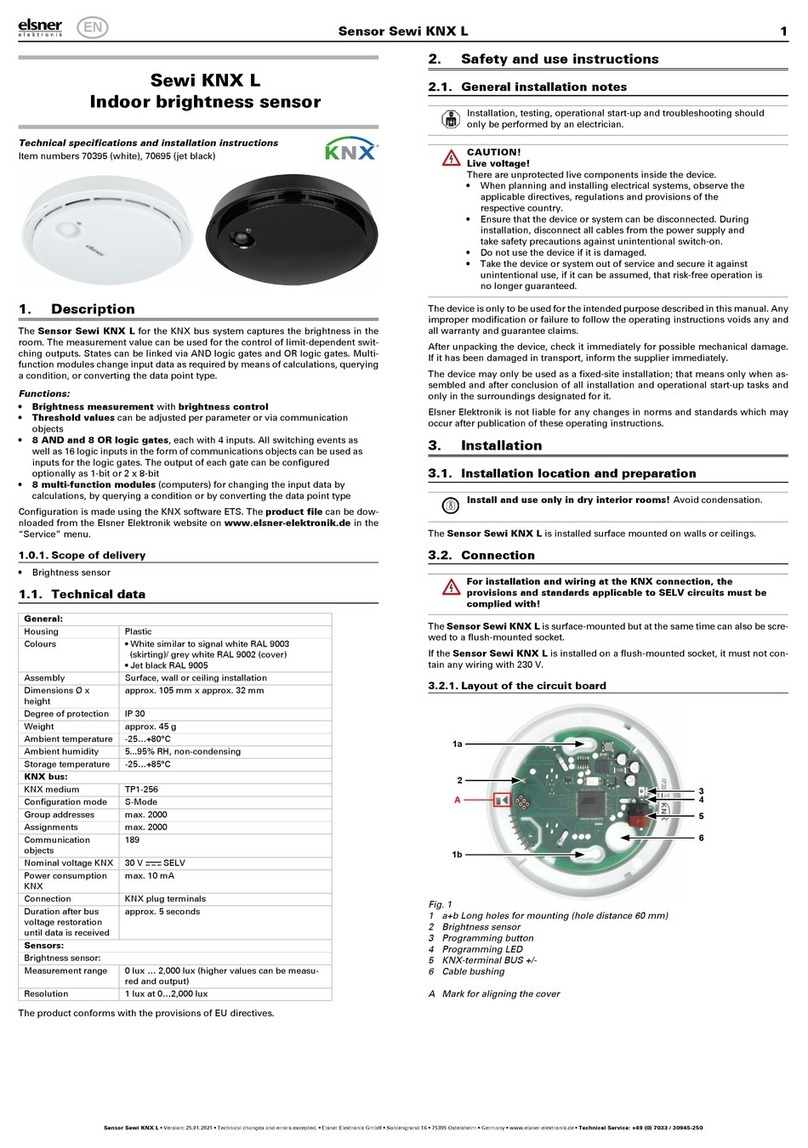 elsner elektronik Sewi KNX L instruction manual