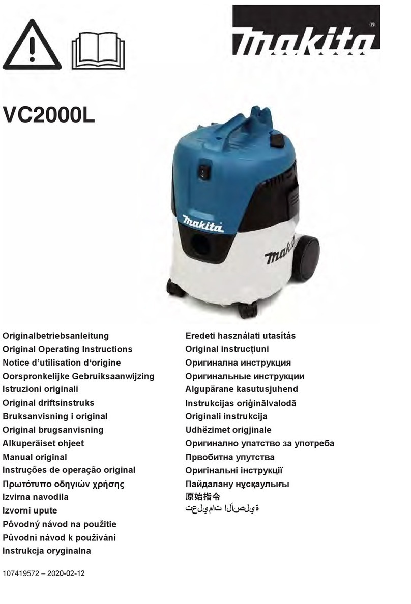 Makita VC2000L Original operating instructions