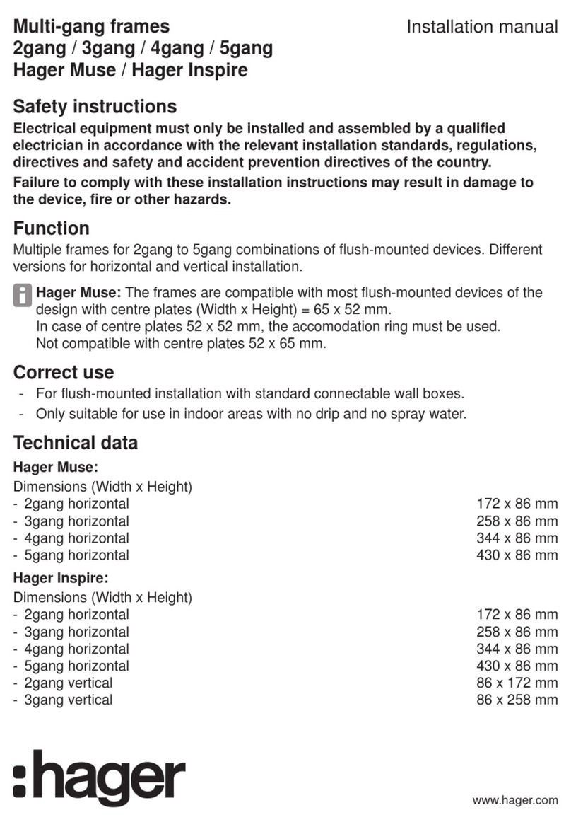 hager Muse User manual hager Muse User manual