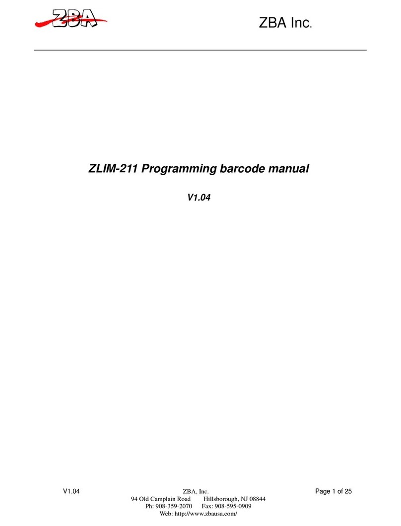 ZBA ZLIM-211 manual