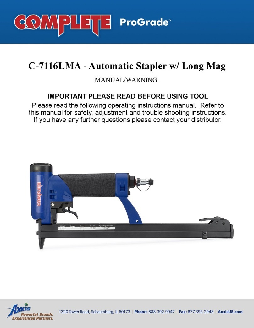 AXXIS Complete ProGrade C-7116LMA User manual