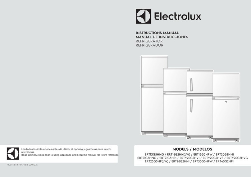 Electrolux ERT13G5HNG User manual