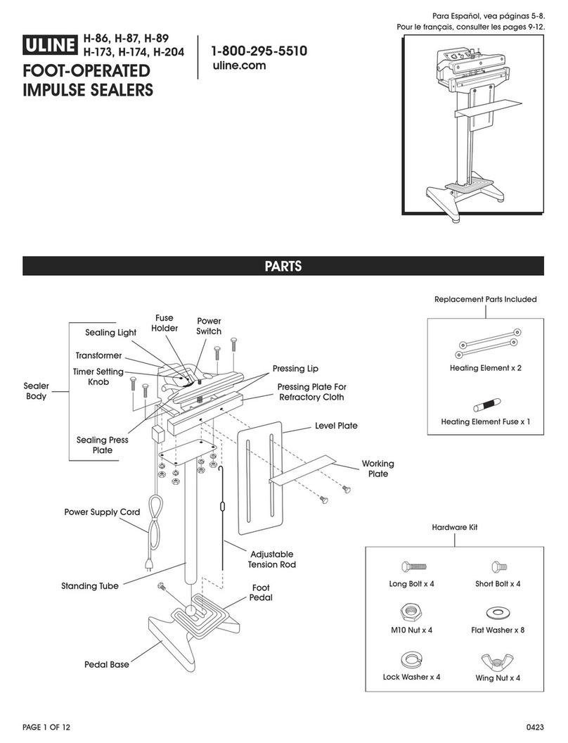 U-Line H-173 User manual