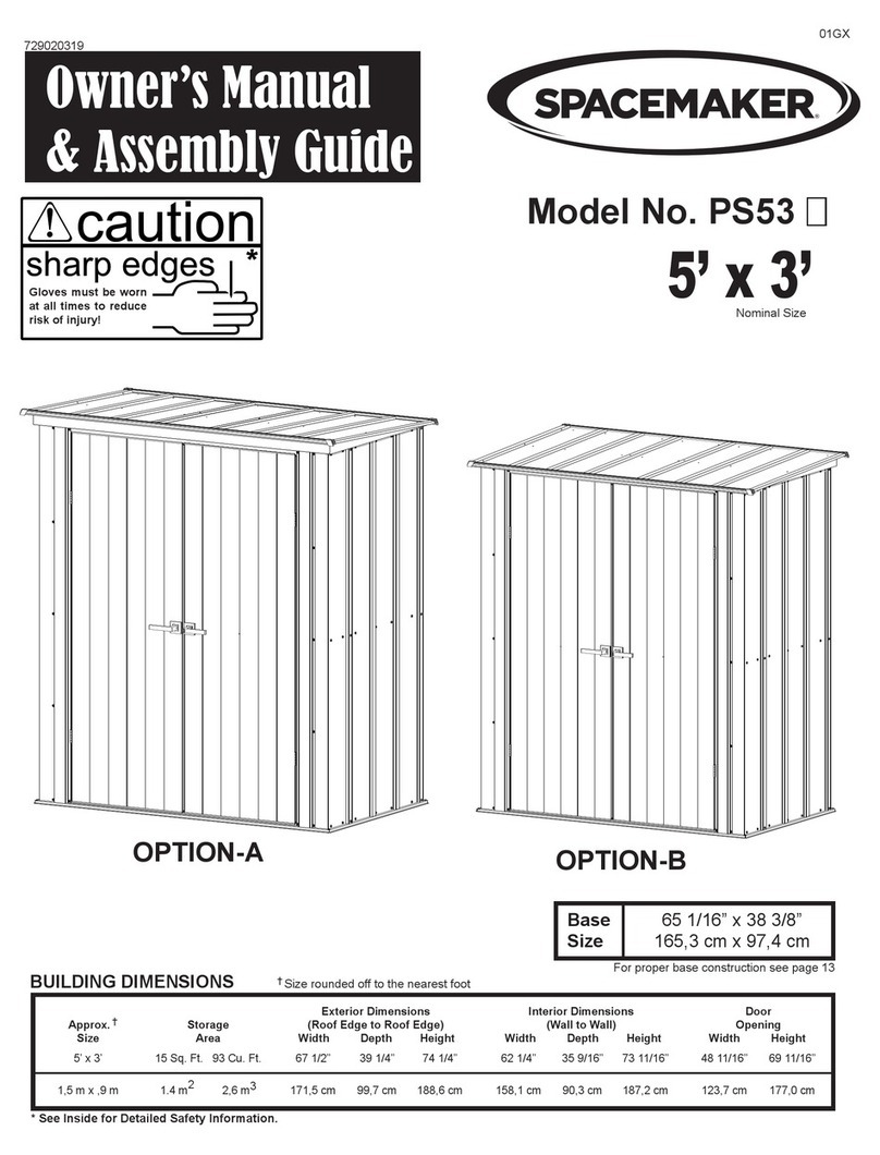 SPACEMAKER PS53 Owner's manual & assembly guide SPACEMAKER PS53 Owner's manual & assembly guide