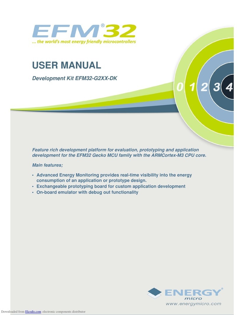 Energy micro EFM32-G2XX-DK user manual