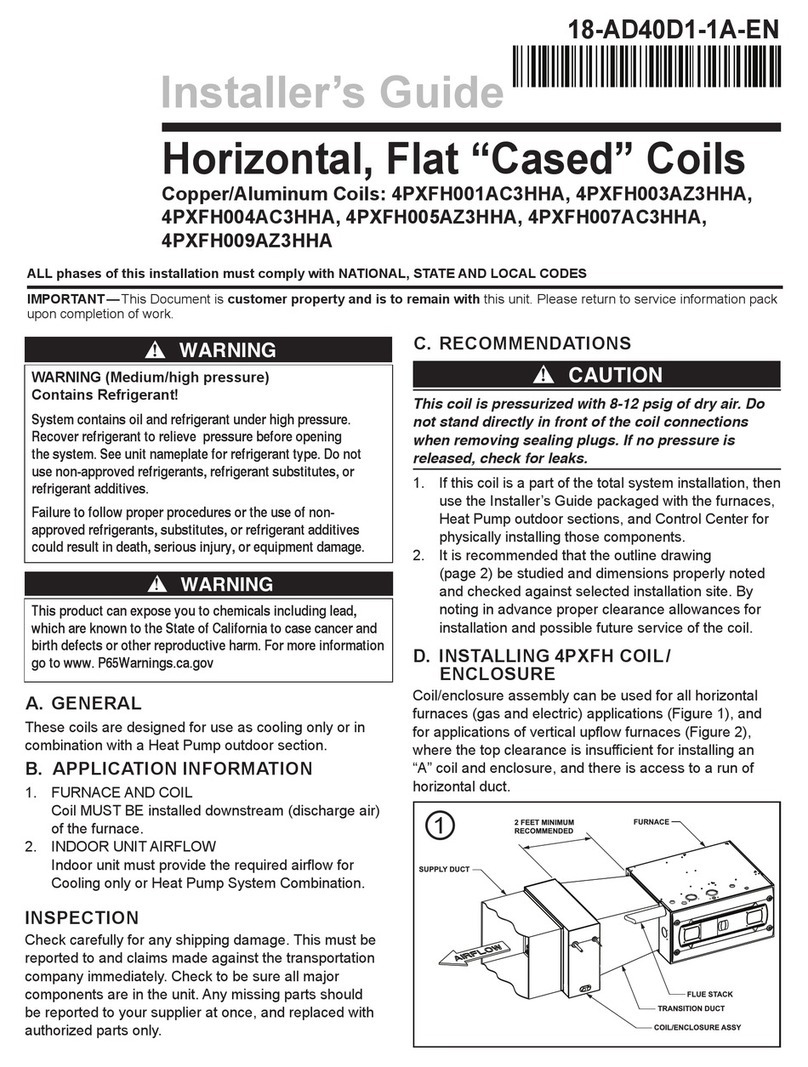 Trane 4PXFH001AC3HHA Assembly instructions