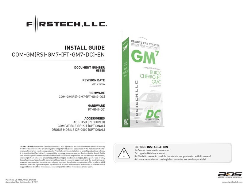 ADS Firstech FT-GM7-DC User manual