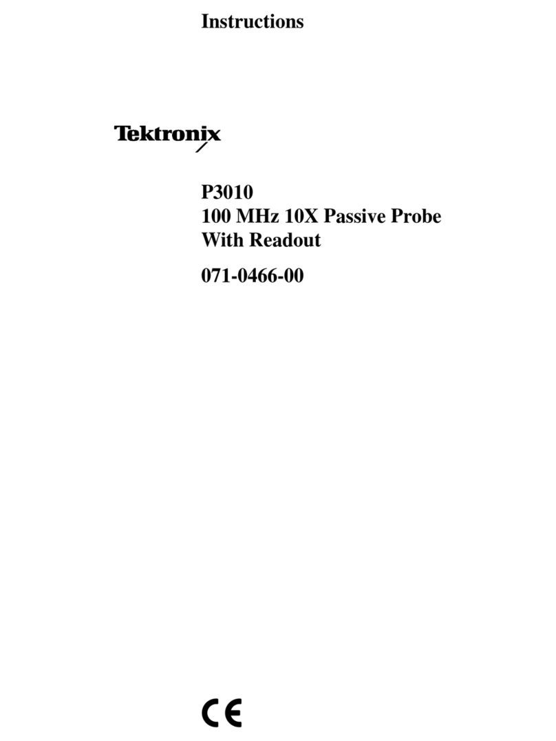 Tektronix P3010 User manual