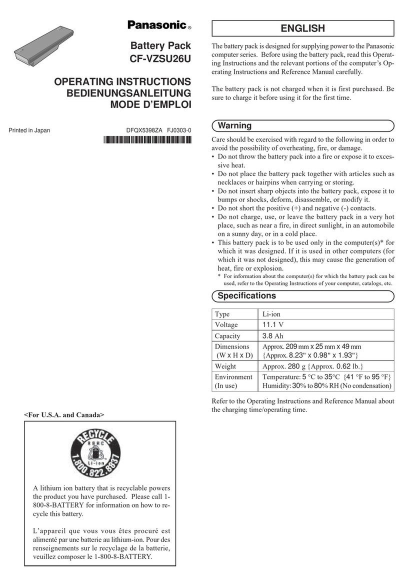 Panasonic CF-VZSU26U operating instructions