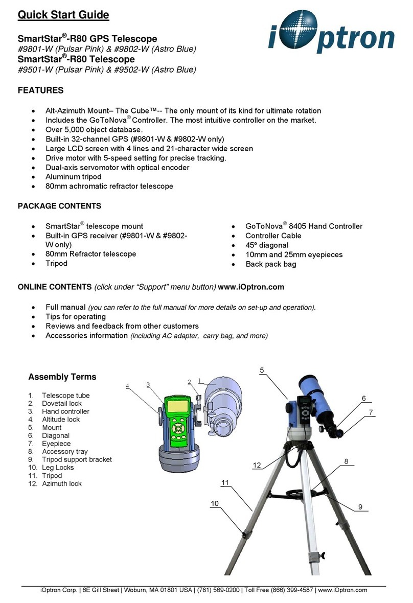 iOptron 9801-W User manual