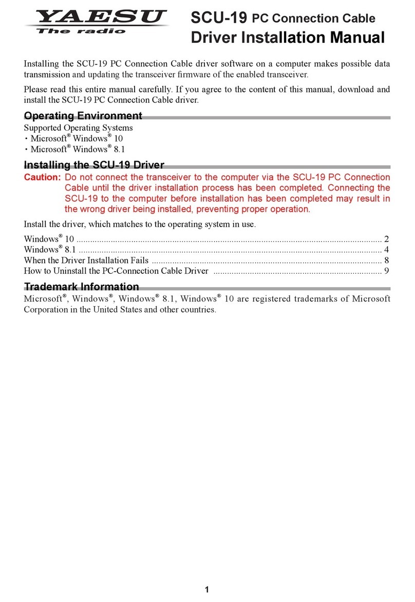 Yaesu SCU-19 User manual