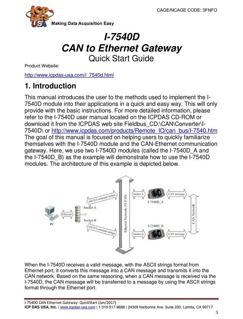 ICP DAS USA I-7540D quick start guide