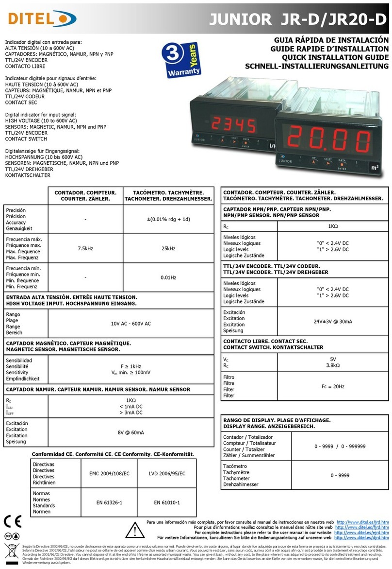 Ditel JUNIOR JR-D User manual