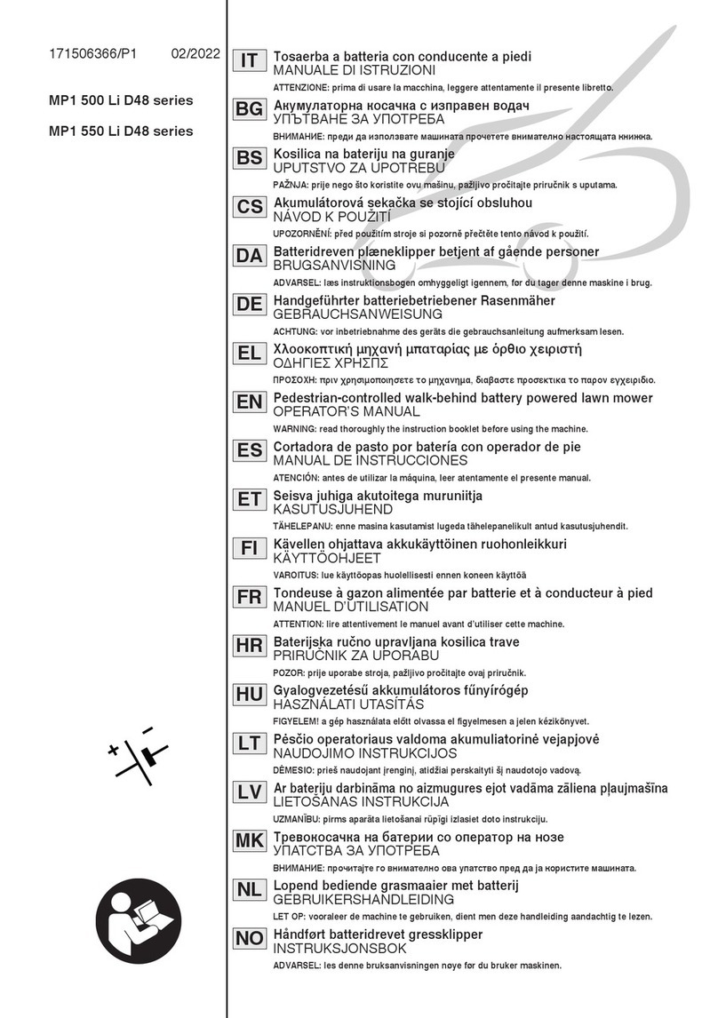 Stiga MP1 500 Li D48 Series User manual