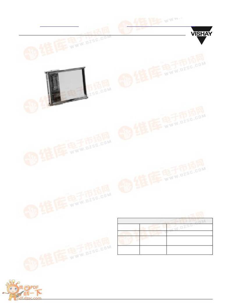 Vishay Dale TIP-3526PCS-8 User manual