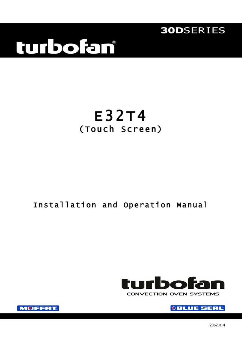Moffat Blue Seal Turbofan 30D Series Installation and operation manual