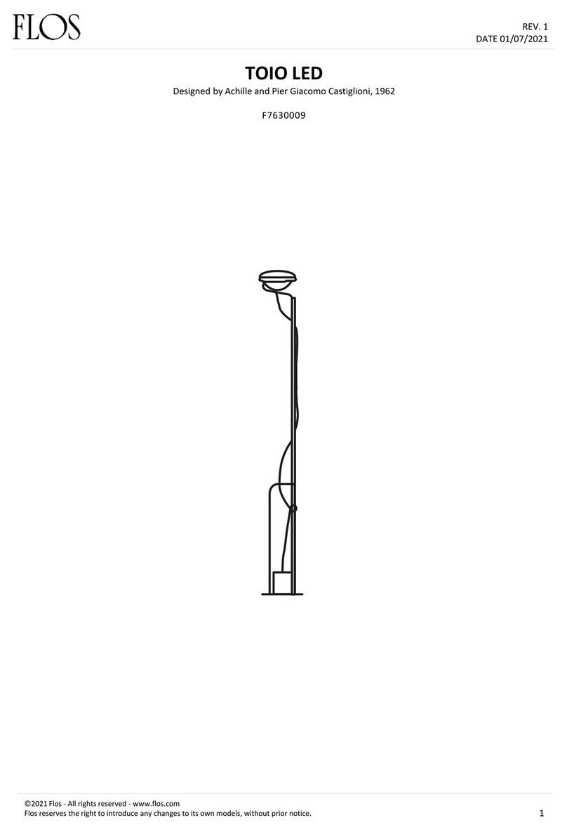 FLOS TOIO LED F7630009 manual