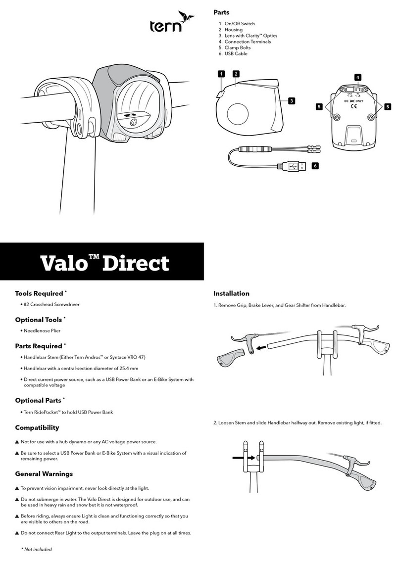 Tern Valo Direct quick start guide