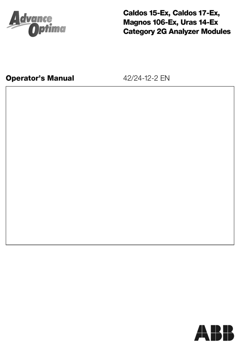 ABB Advance Optima Caldos 15-Ex Operator's manual