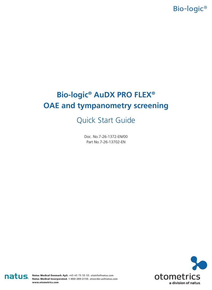 natus otometrics Bio-Logic AuDX PRO FLEX User manual