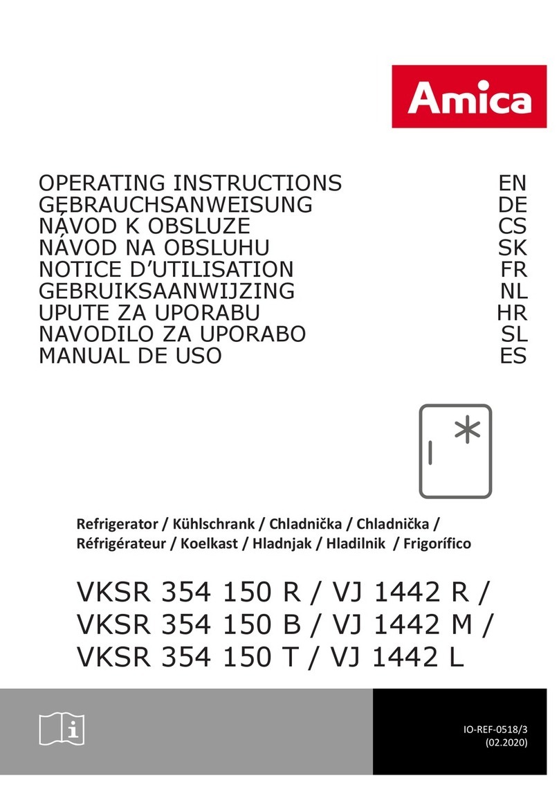 Amica VKSR 354 150 R operating instructions