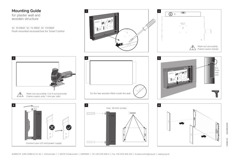 Jung SC 10 EBGF Mounting guide