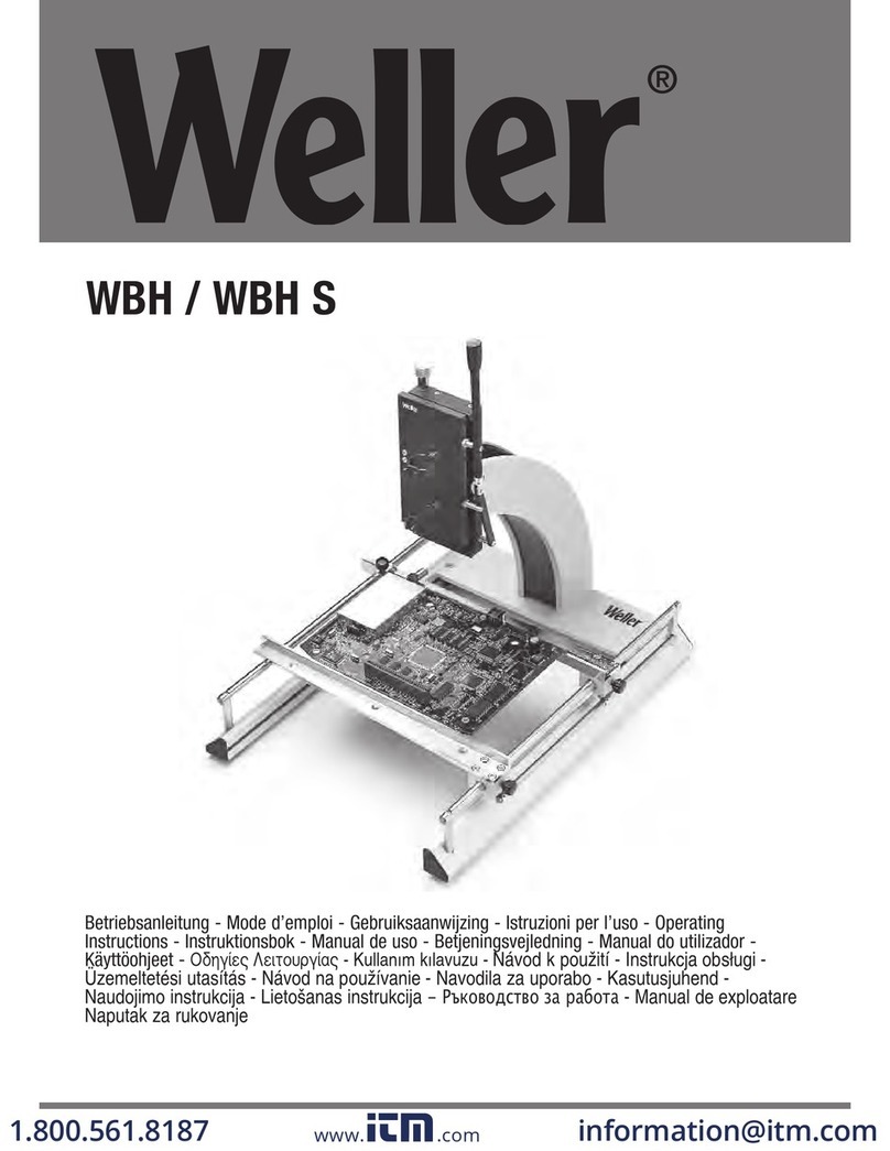 Weller WBH User manual