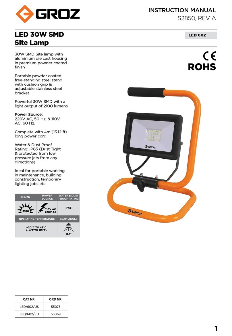 Groz LED 602 instruction manual Groz LED 602 instruction manual