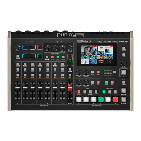 Roland VR-6HD User manual Roland VR-6HD User manual