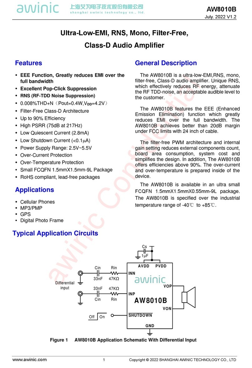 AWINIC AW8010B User manual