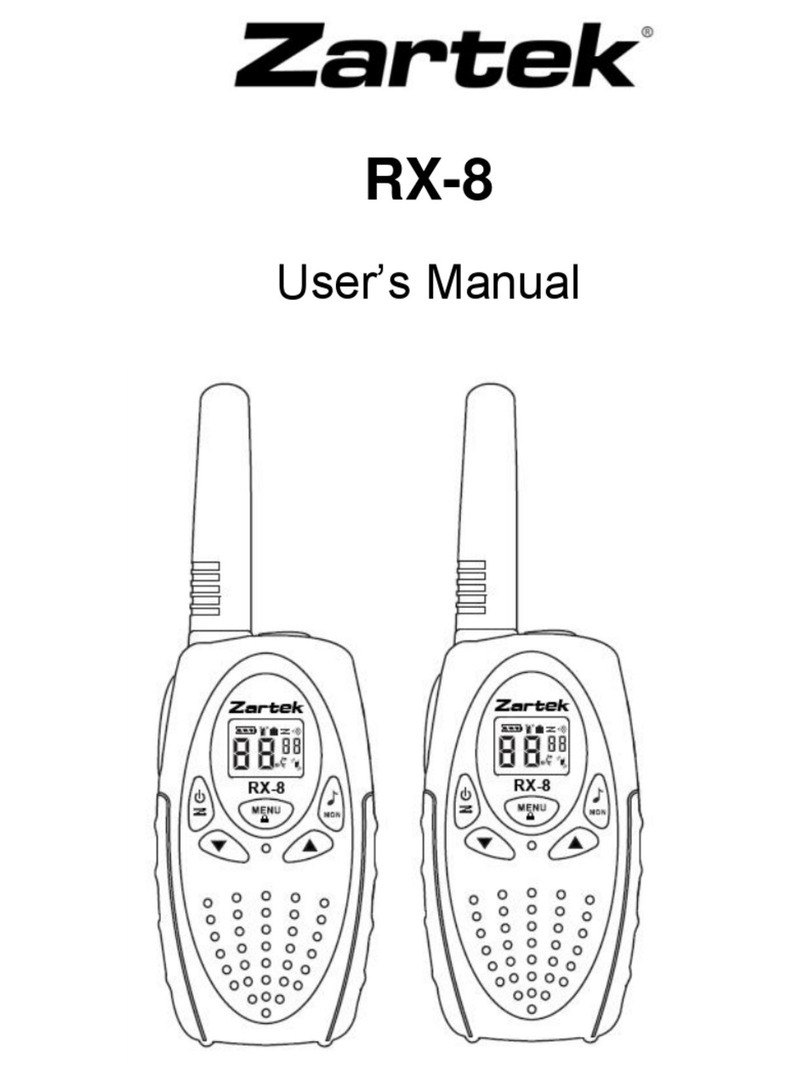 Zartek RX-8 User manual Zartek RX-8 User manual