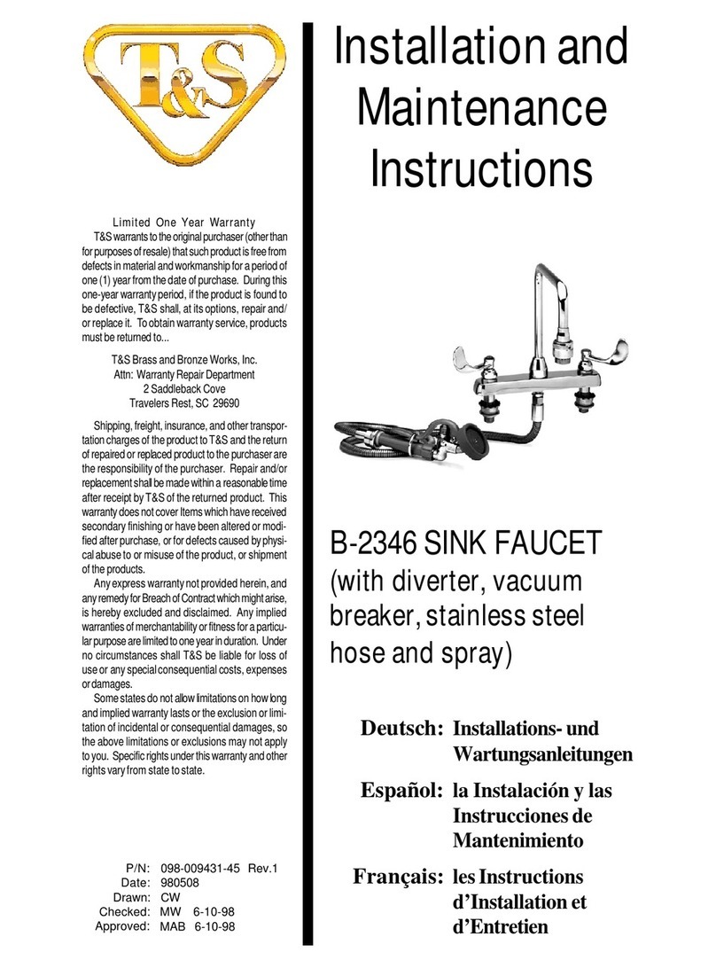 T&S B-2346 User manual
