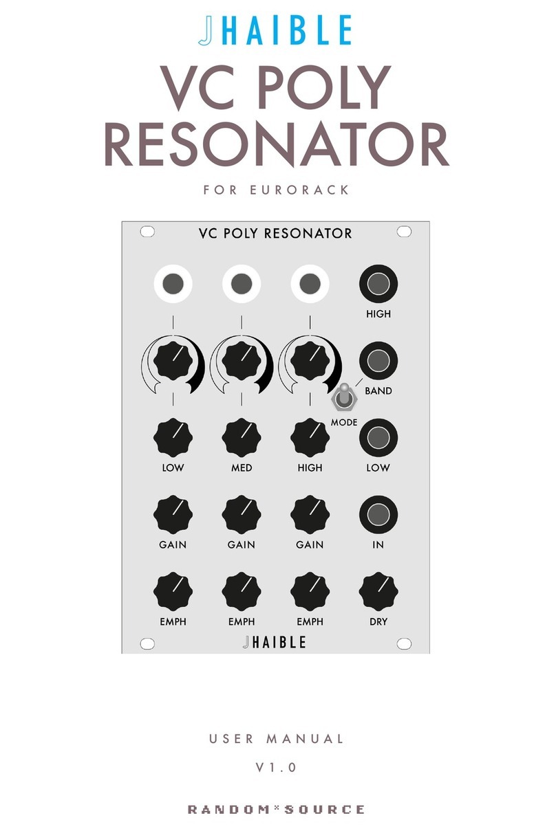Random*Source JHaible VC POLY RESONATOR User manual