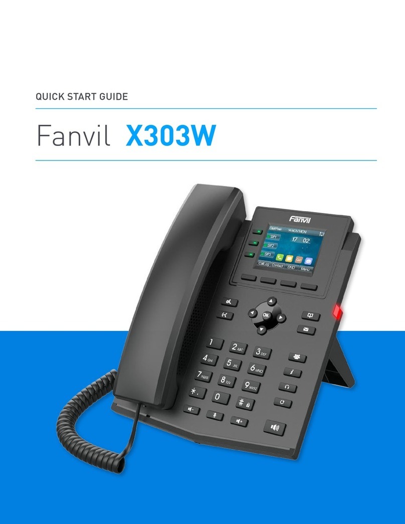 Fanvil X303W quick start guide