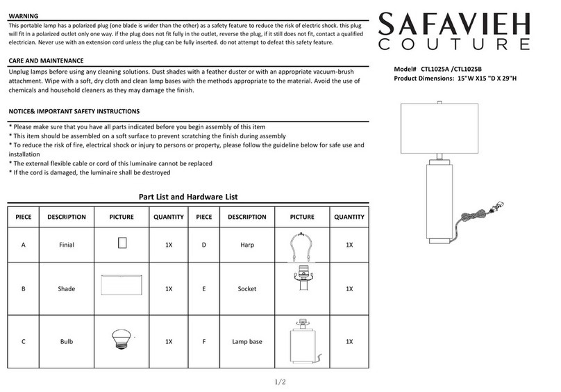 SAFAVIEH COUTURE Terry CTL1025A manual SAFAVIEH COUTURE Terry CTL1025A manual