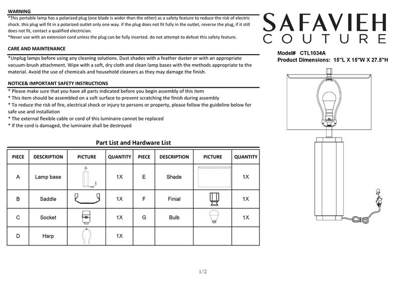SAFAVIEH COUTURE Roshan CTL1034A User manual