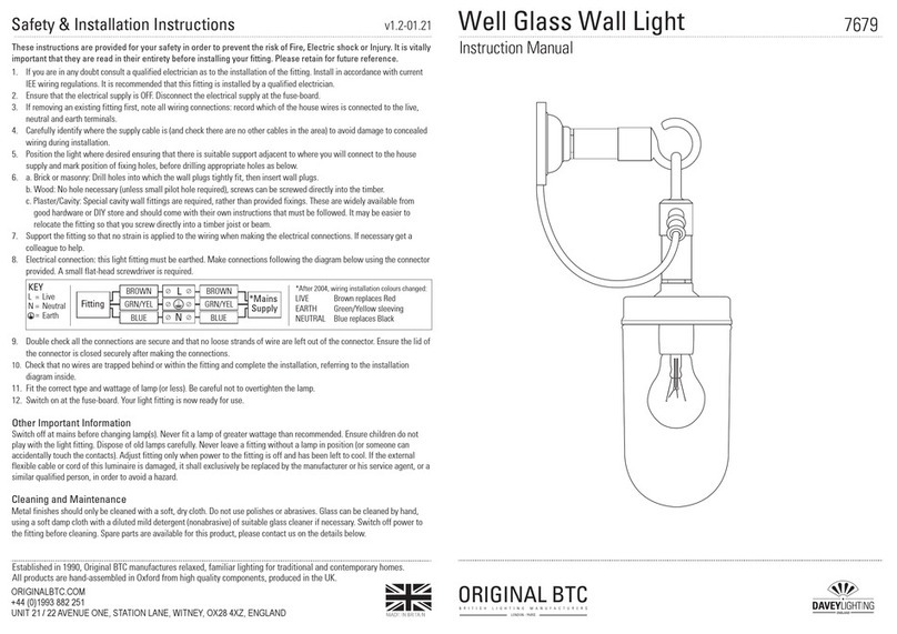 Davey Lighting 7679 User manual