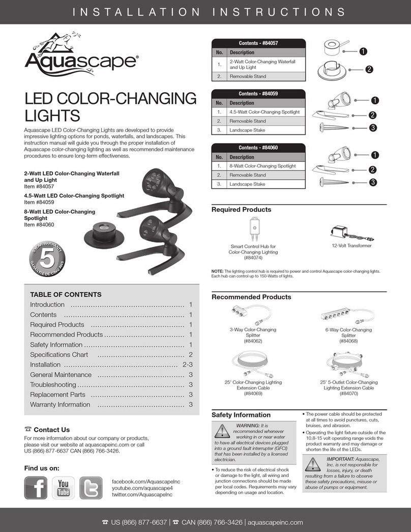 AquaScape 84057 installation instructions