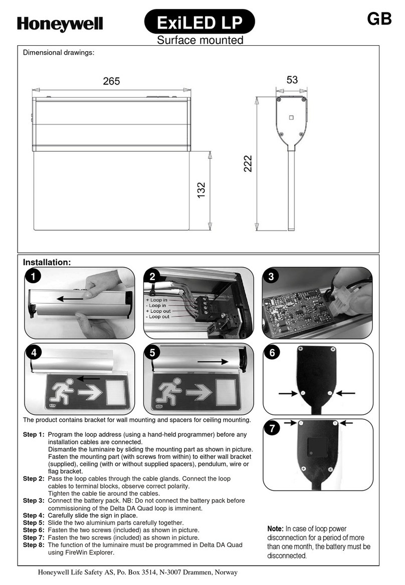 Honeywell ExiLED LP User manual