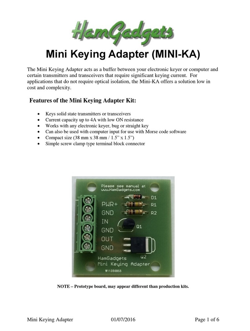 HamGadgets Mini Keying Adapter manual